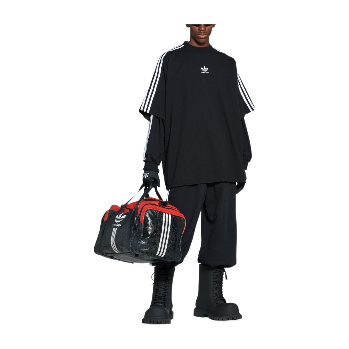 Balenciaga x adidas FW22 Logo T-Shirt Black