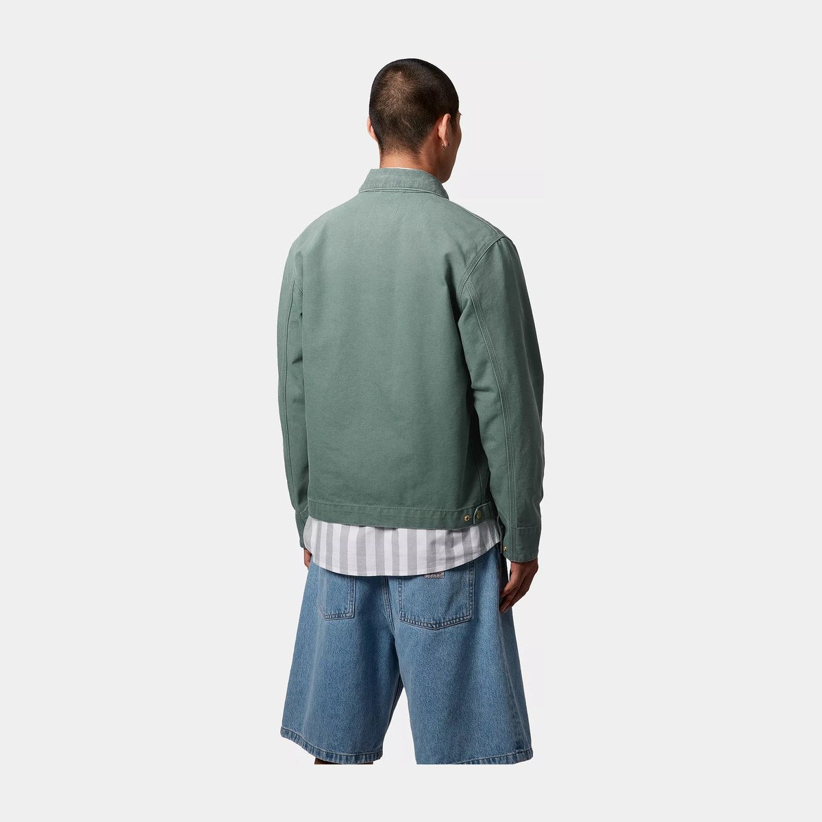 Carhartt WIP Detroit Jacket Silver Pine Green