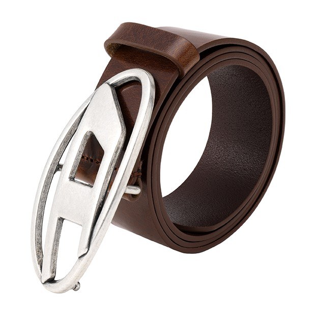Diesel OVAL-D Belt Brown