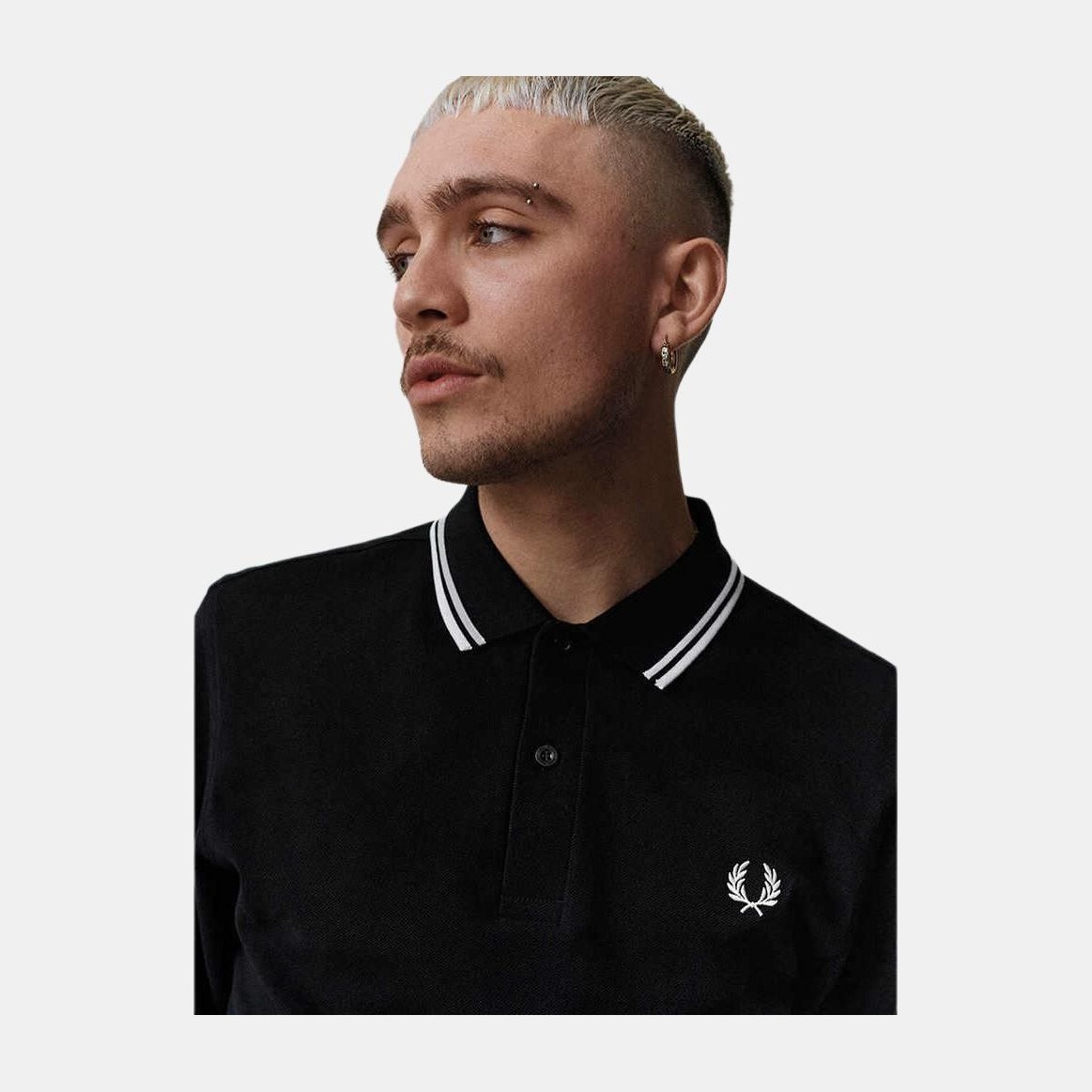 Fred Perry Long Sleeve Polo Black