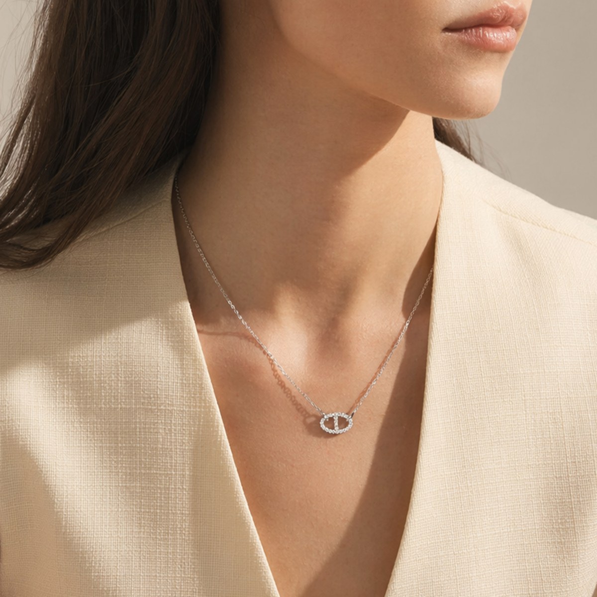apm monaco Maille Marine Silver Necklace