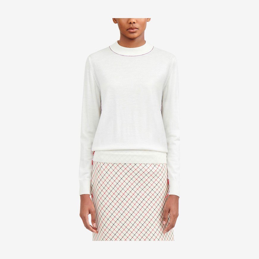 Maison Margiela FW21 Crewneck Wool Sweater White