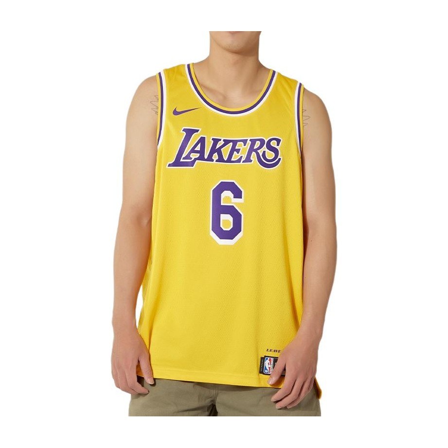 Nike Lakers LeBron 6 Fan Jersey Yellow