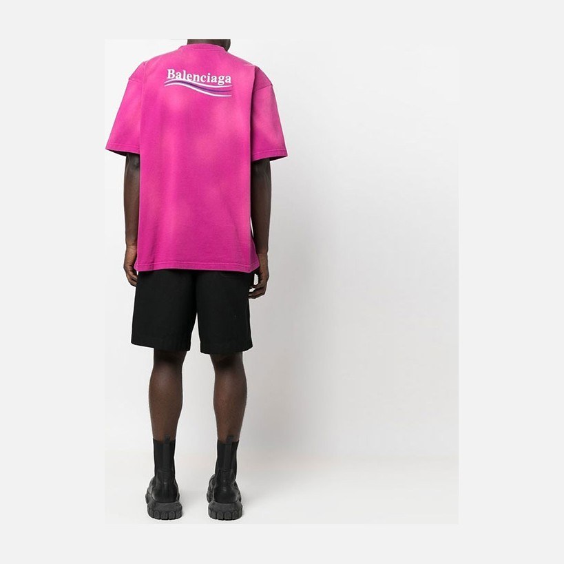 Balenciaga FW22 Logo T-Shirt Pink
