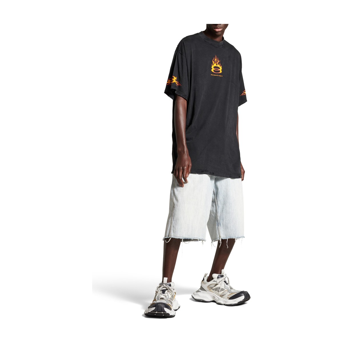 Balenciaga SS24 Flame Logo T-Shirt
