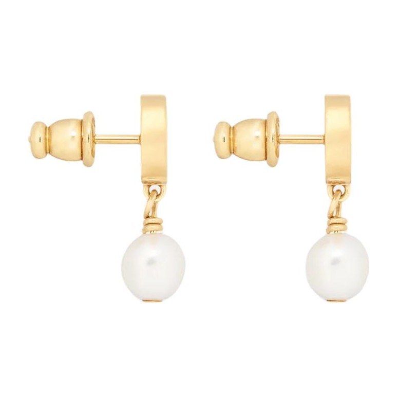 DIOR PETIT CD Metal Earrings Gold