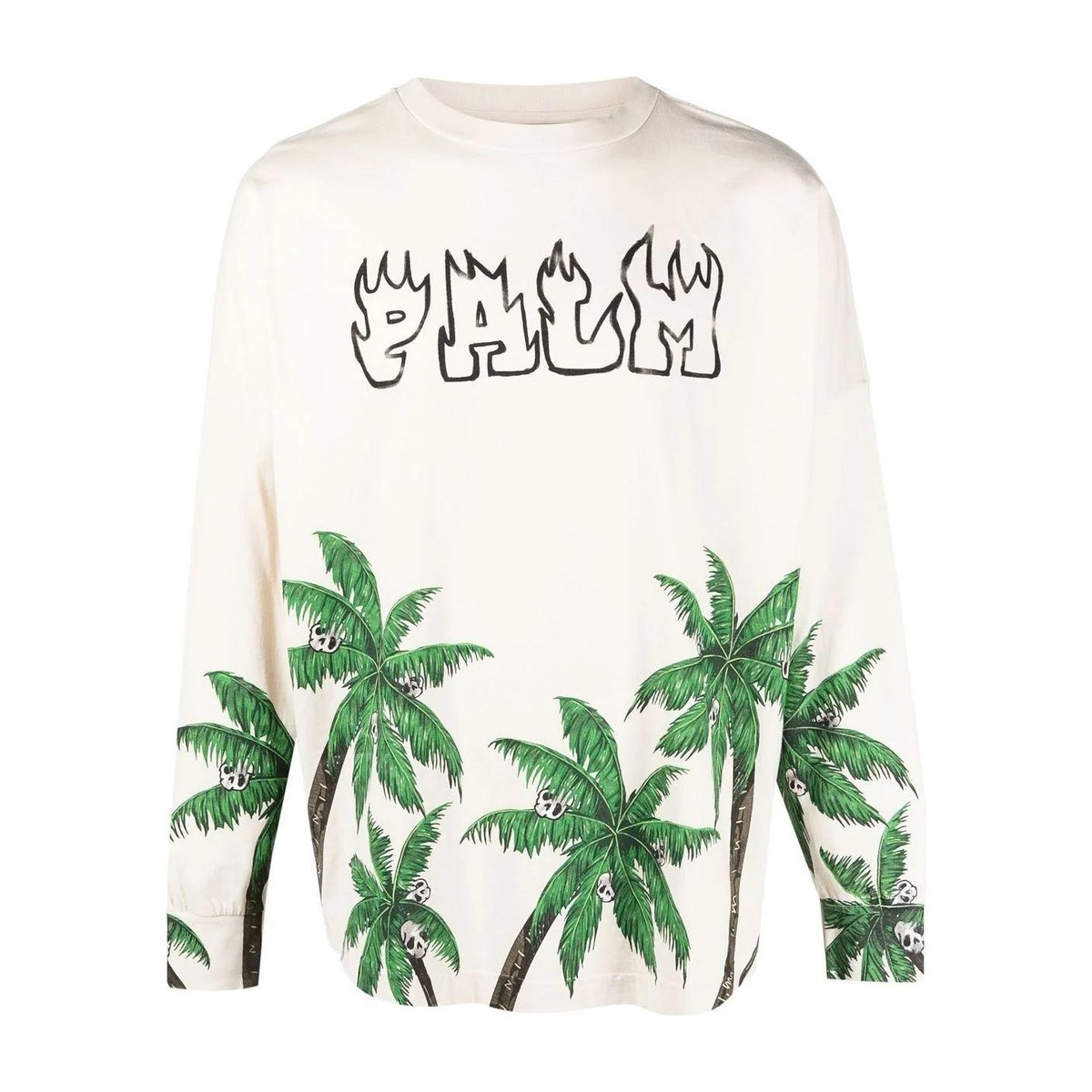 Palm Angels SS23 Crewneck Sweatshirt Off-White