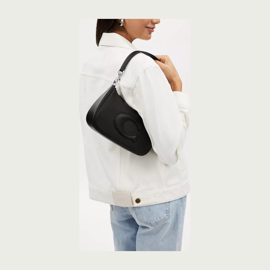 COACH Teri 24 Silver Black