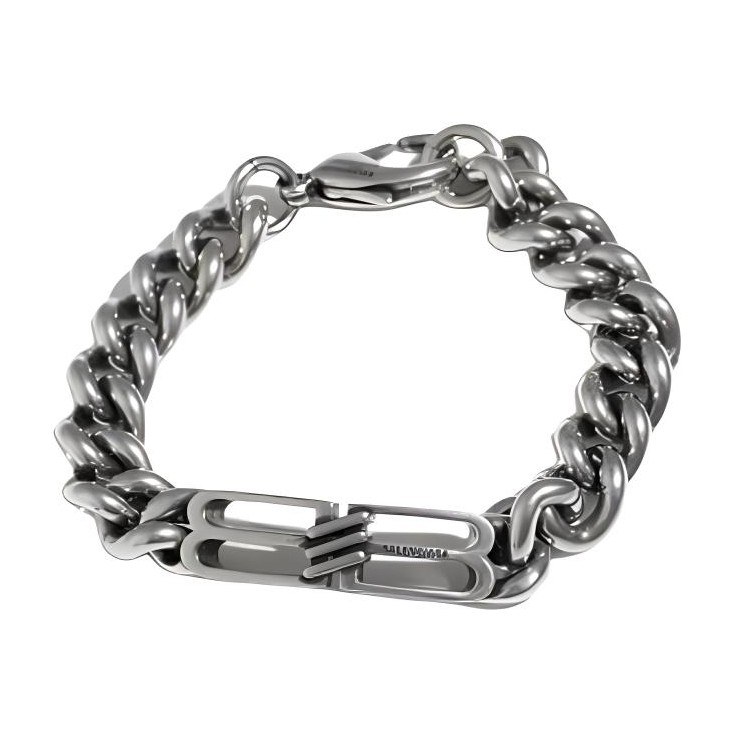 Balenciaga BB Icon Bracelet Silver