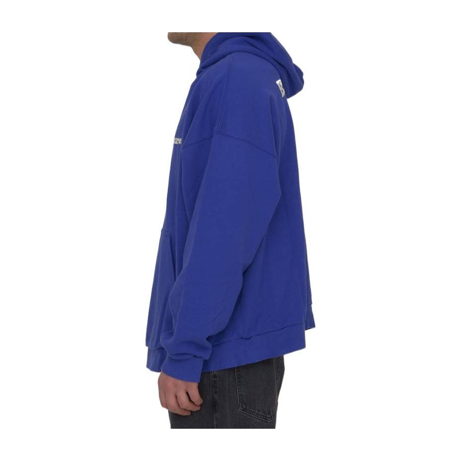 Balenciaga SS23 Letter Print Hoodie Blue