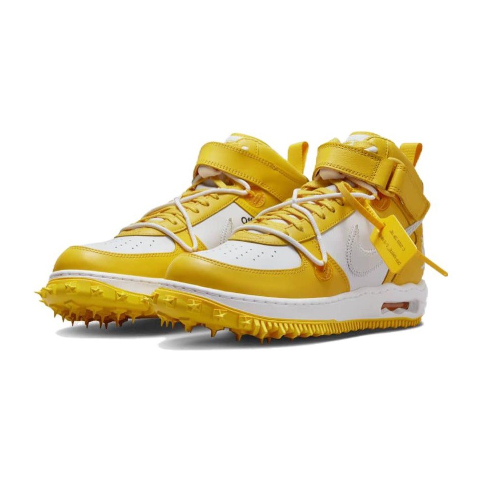 Nike Air Force 1 Mid "White and Varsity Maize"