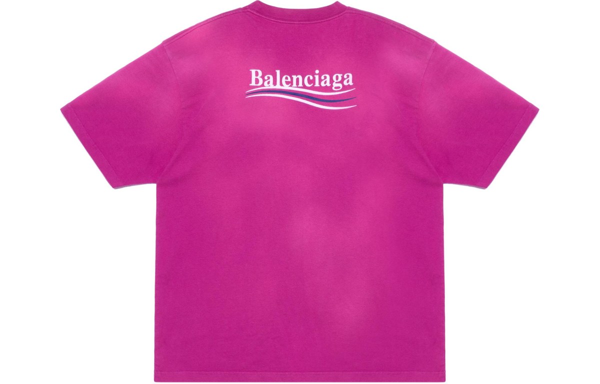 Balenciaga FW22 Logo T-Shirt Pink