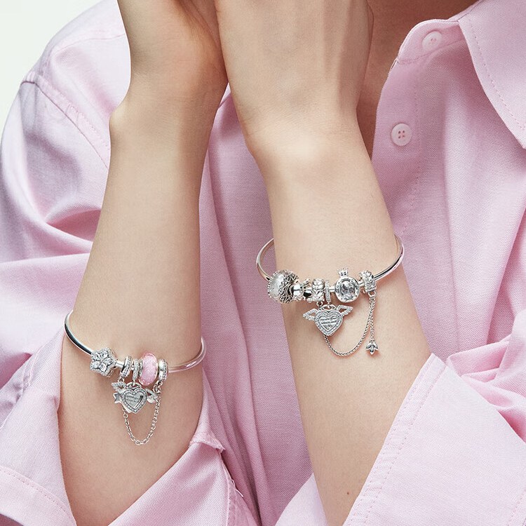 Pandora Charm Bracelet Set Silver