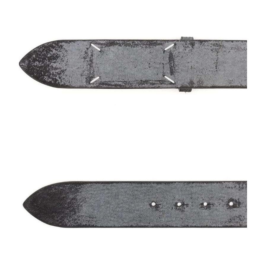 Maison Margiela Smooth Buckle Belt Gray
