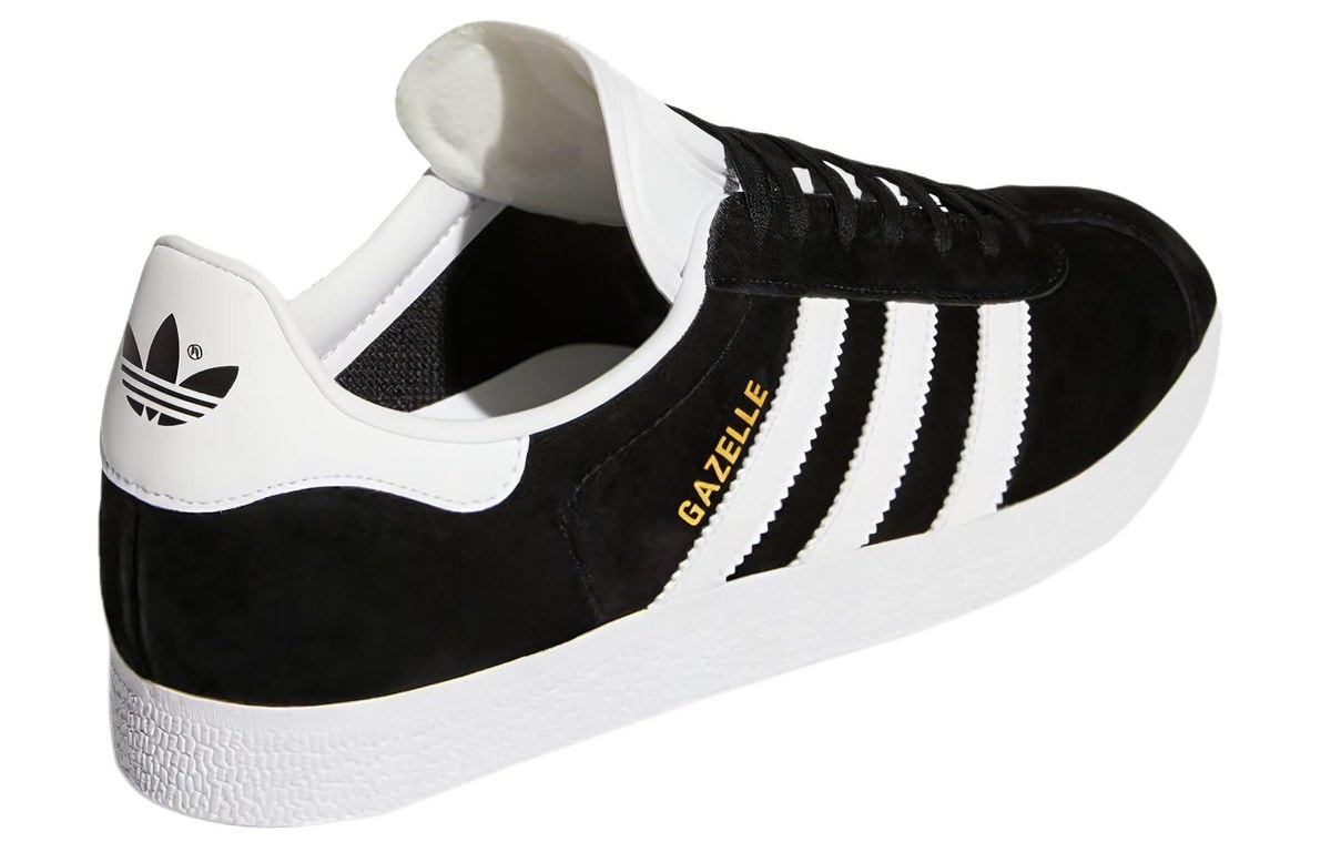 adidas Gazelle Black White Gold