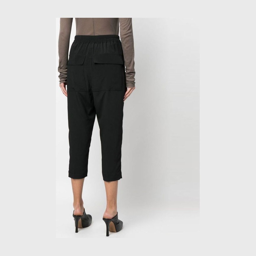 Rick Owens SS23 Drawstring High Waist Pants Black