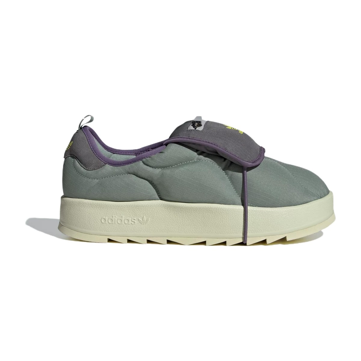 adidas Puffylette Green Grey