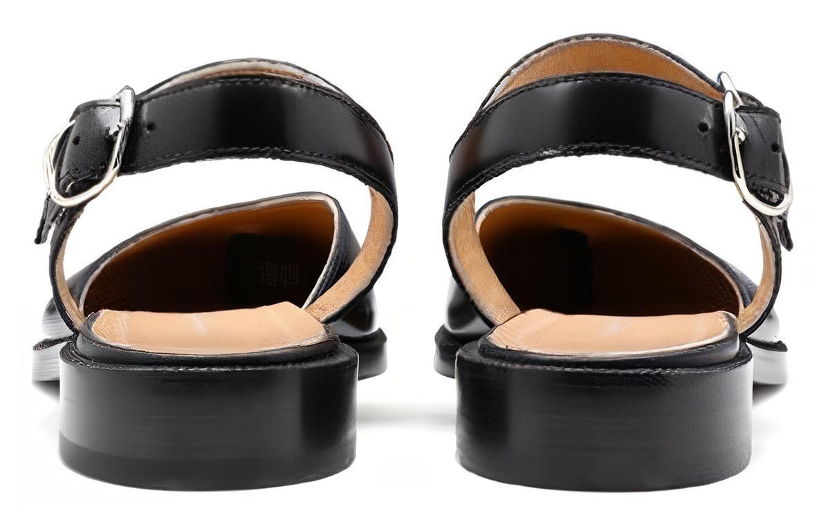 Maison Margiela Leather Casual Sneakers Black