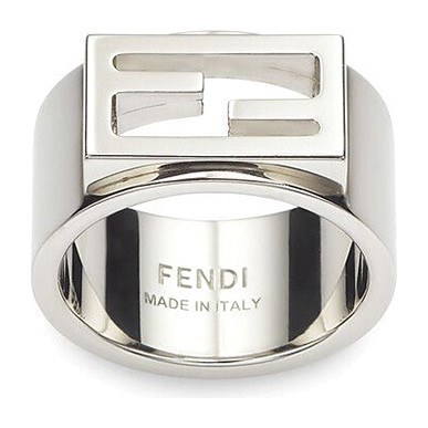 Fendi Baguette Ring Silver