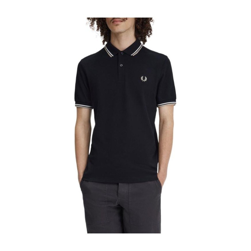Fred Perry Logo Polo Black