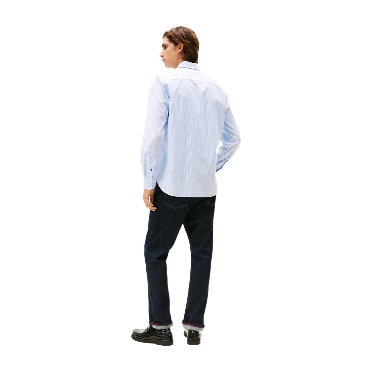 Tommy Hilfiger Regular Fit Stripe Stretch Oxford Shirt