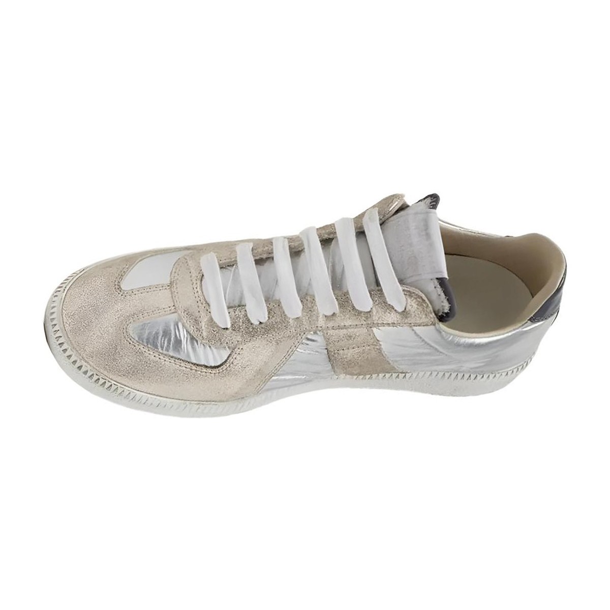 Maison Margiela Replica Low Top Sneakers Silver