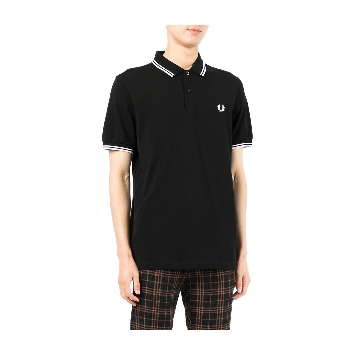 Fred Perry Logo Badge Polo Shirt Black