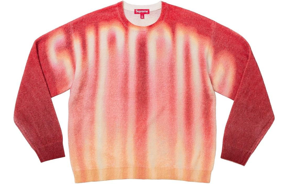 Supreme FW23 WEEK1 BLURRED LOGO SWEATER Logo