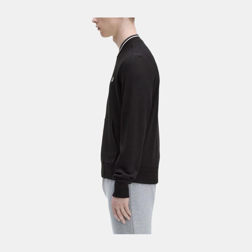 Fred Perry Logo Zip Jacket Black