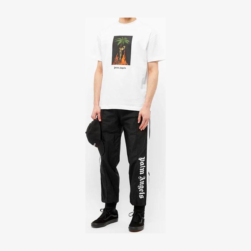 Palm Angels Burning Skeleton Tee