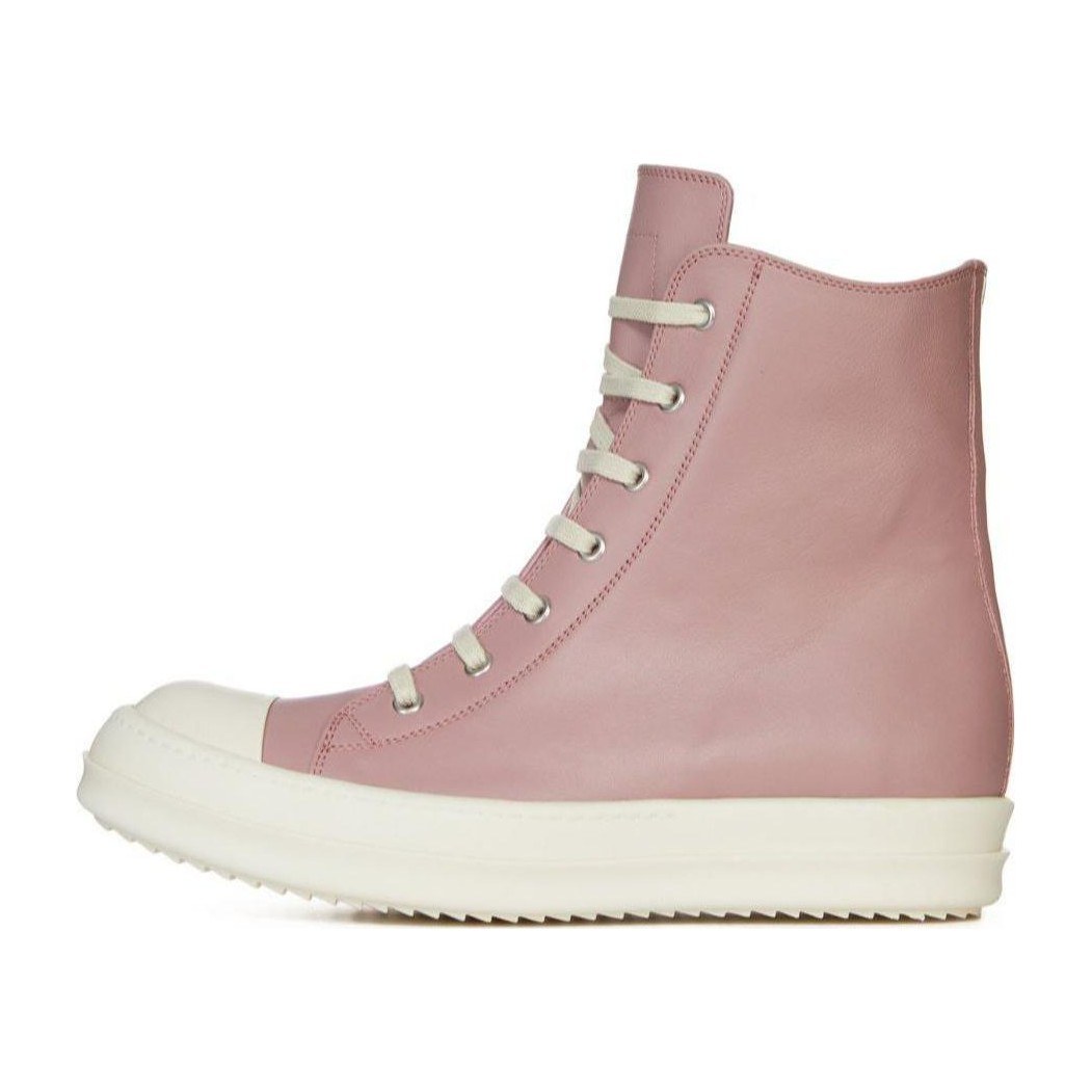 RICK OWENS RO High Top Sneakers Pink
