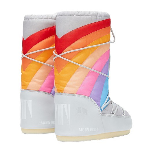 Moon Boot Rainbow Grey