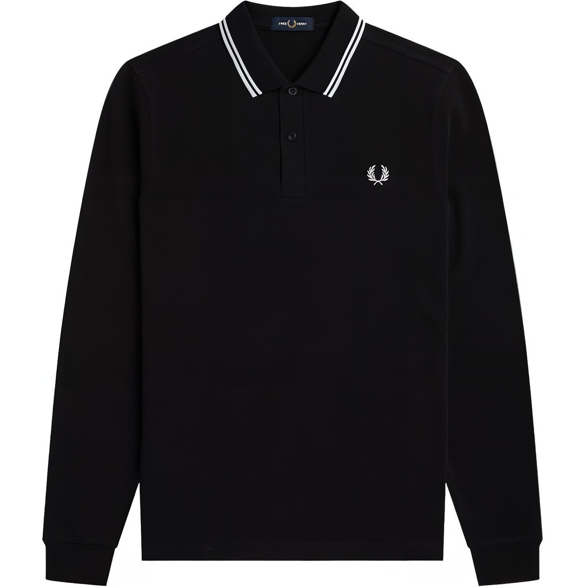 Fred Perry Long Sleeve Polo Black