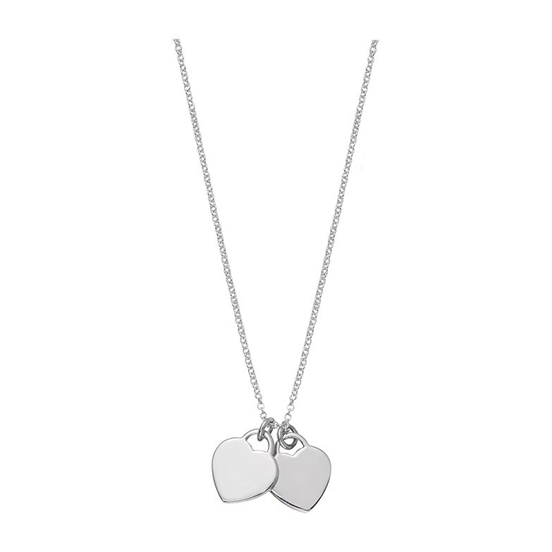 Tiffany & Co. Return to Tiffany Mini Double Heart Pendant Necklace
