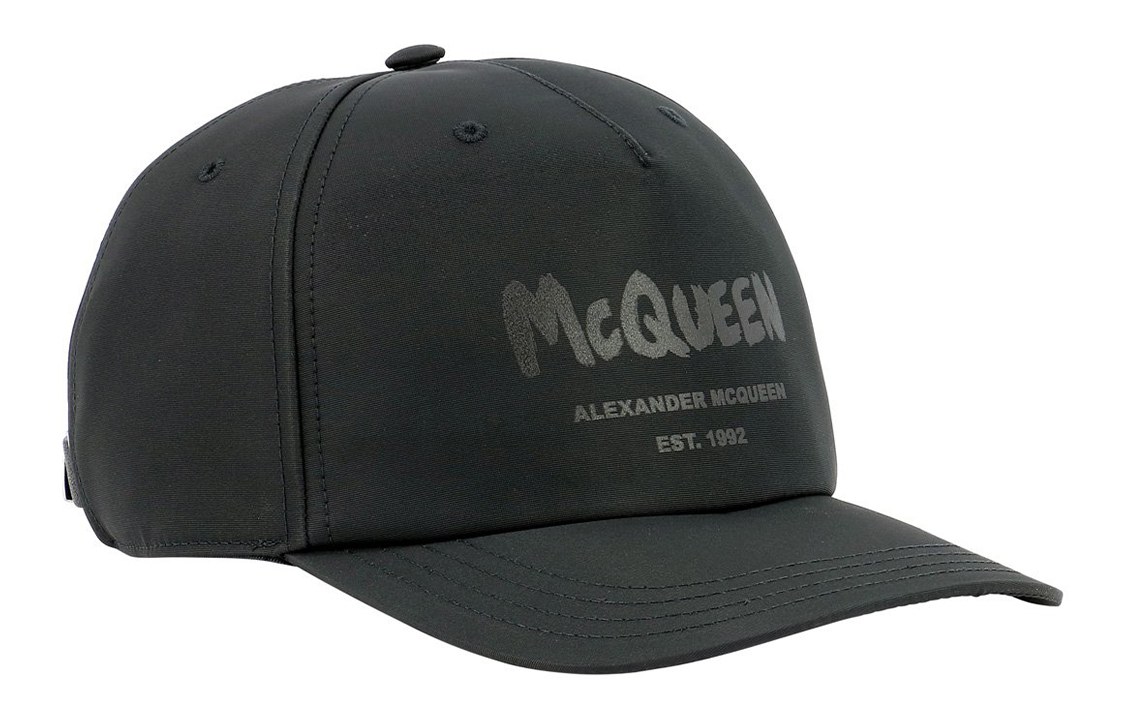 Alexander McQueen Graffiti Print Baseball Cap