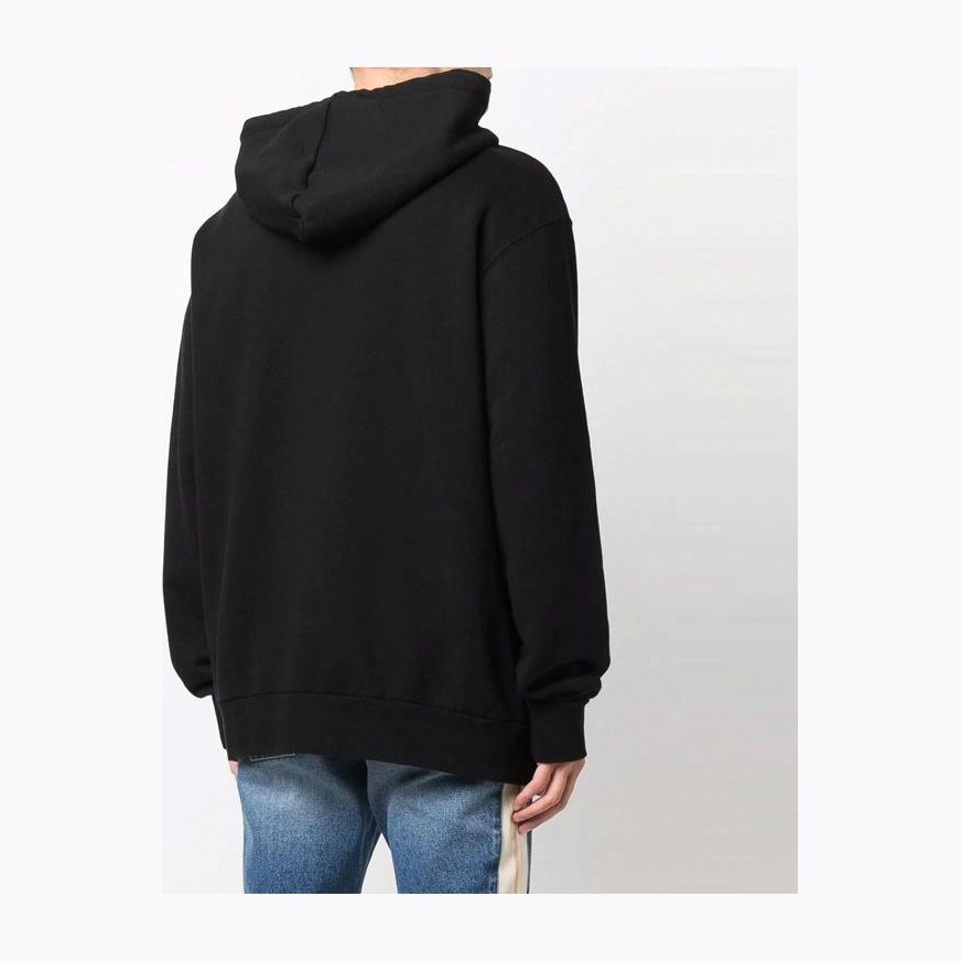 Palm Angels FW21 Spray Heart Logo Hoodie Black