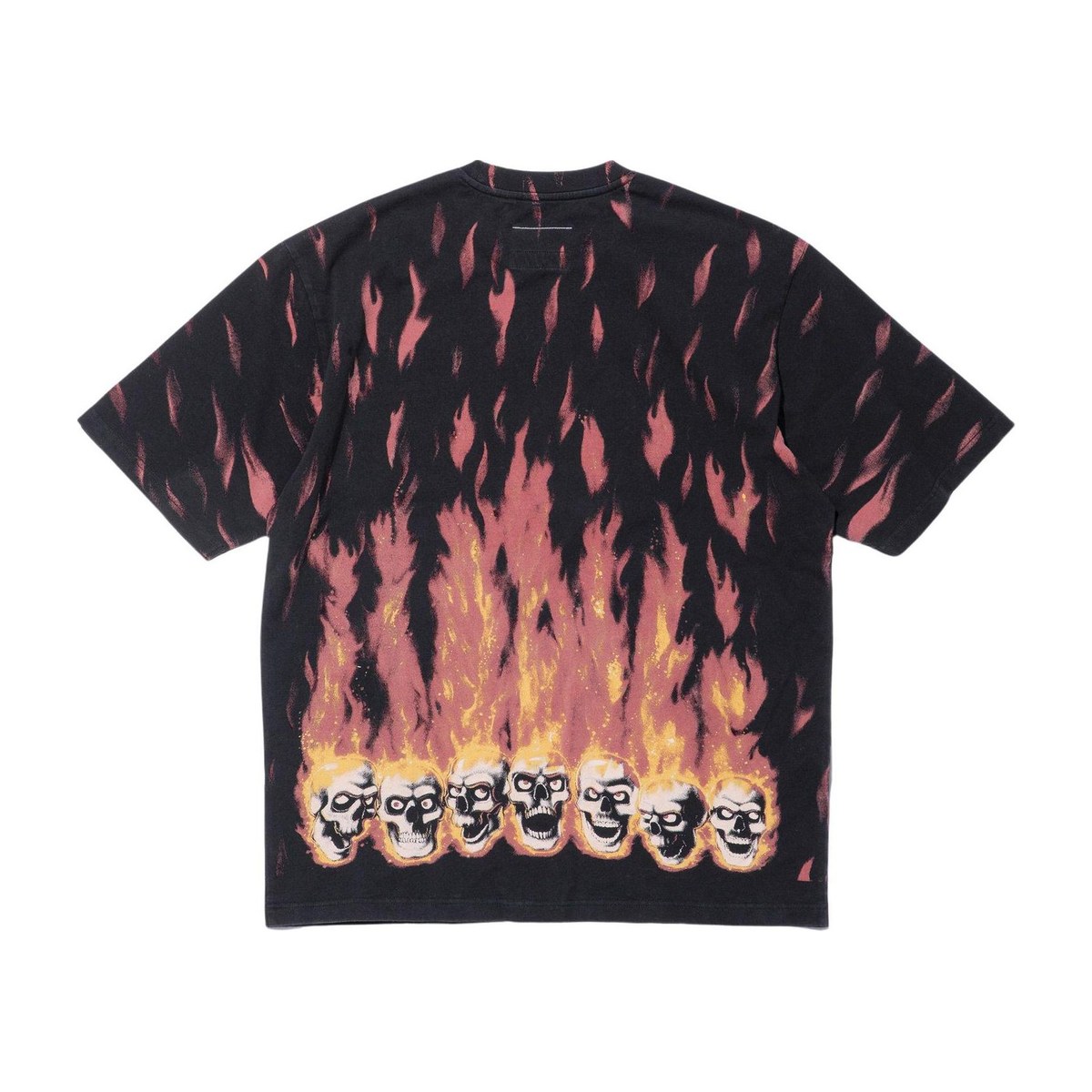 Supreme x MM6 Maison Margiela Flame Print Tee Black