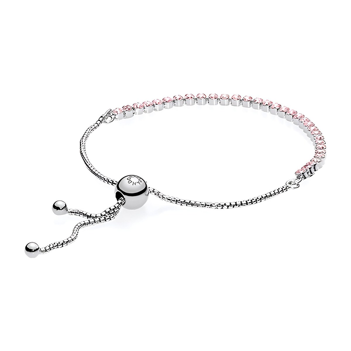 Pandora 925 Silver Bracelet Pink