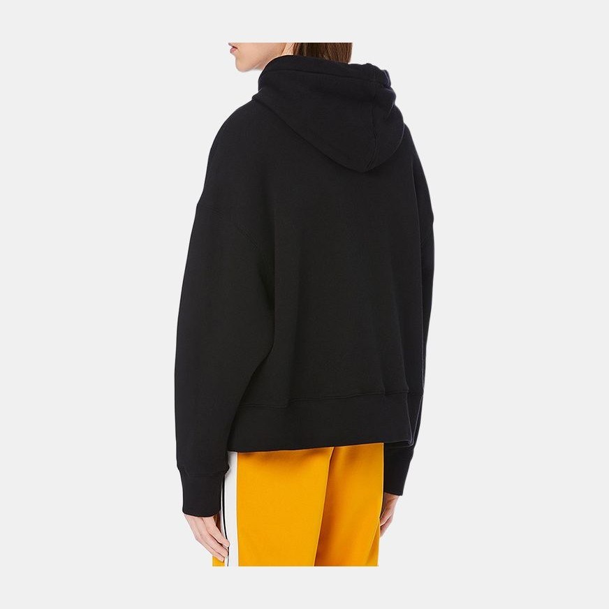 Palm Angels Crocodile Print Hoodie Black