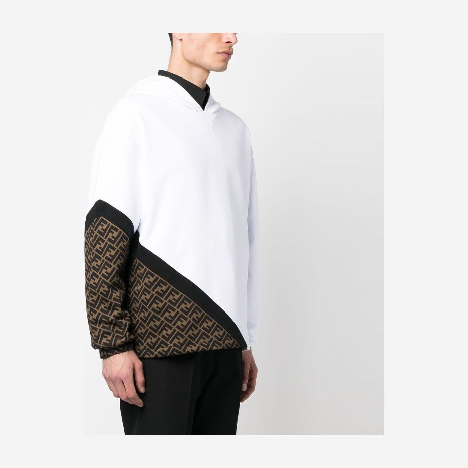Fendi SS23 Logo Hoodie White
