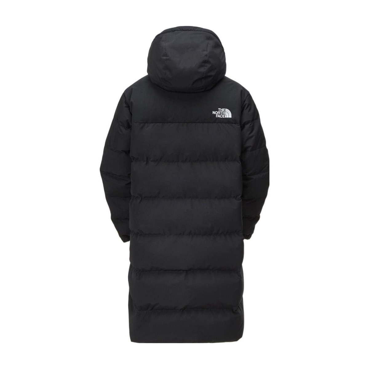 The North Face Logo Print Puffer Jacket Black