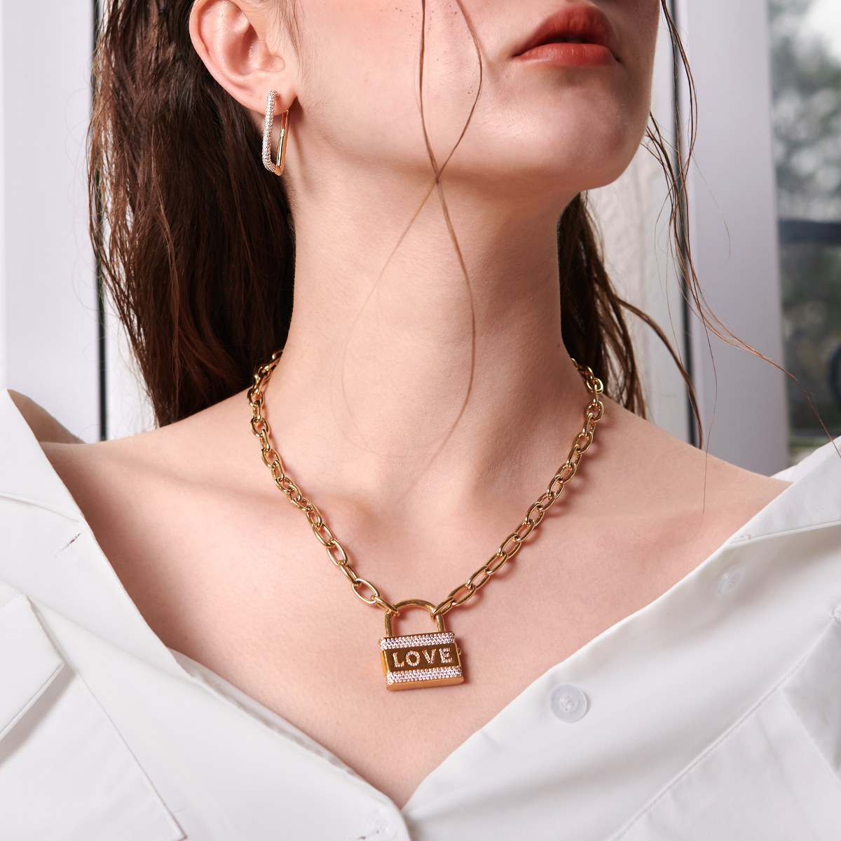 apm Monaco LOVE Pendant Necklace