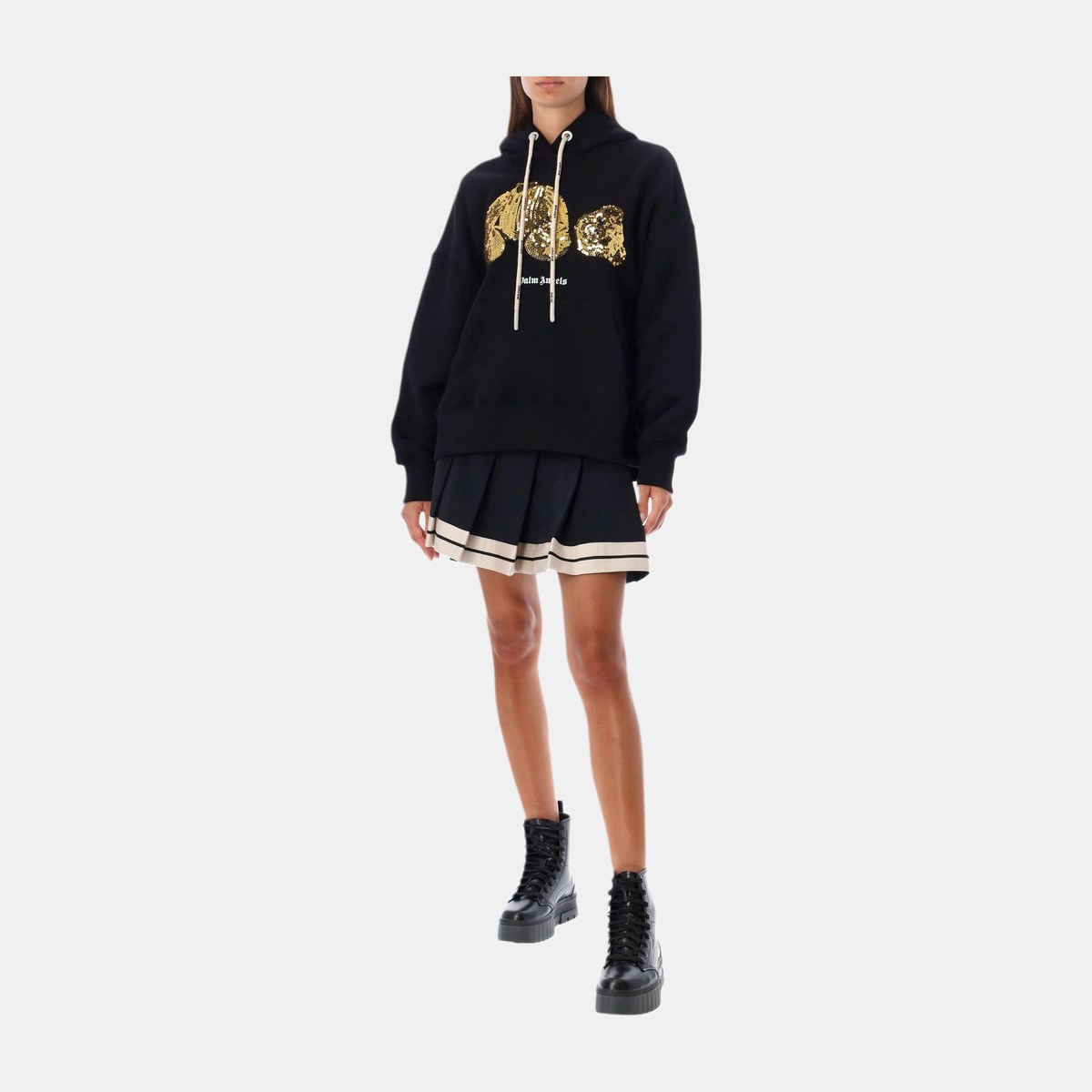 Palm Angels Bear Hoodie Black