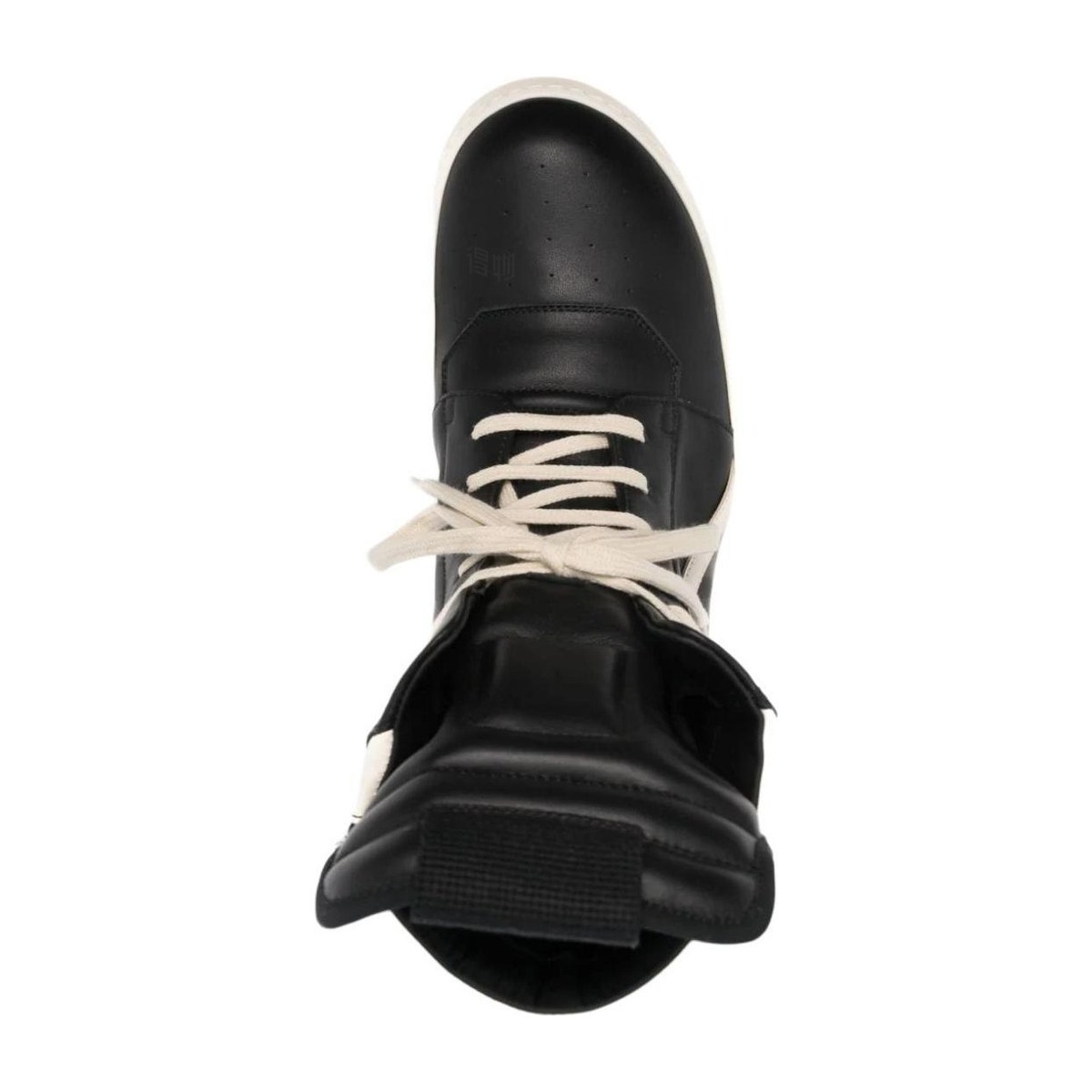 Rick Owens High Top Sneakers Black White