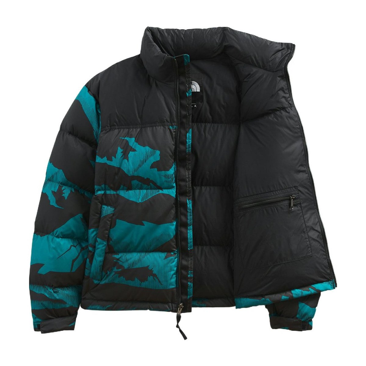 The North Face Retro Nuptse Jacket Blue Black