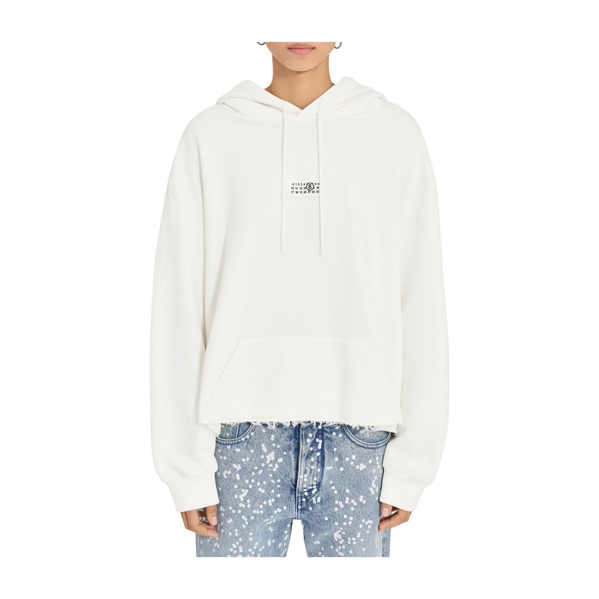 MM6 Maison Margiela FW25 Logo Kangaroo Pocket Hoodie