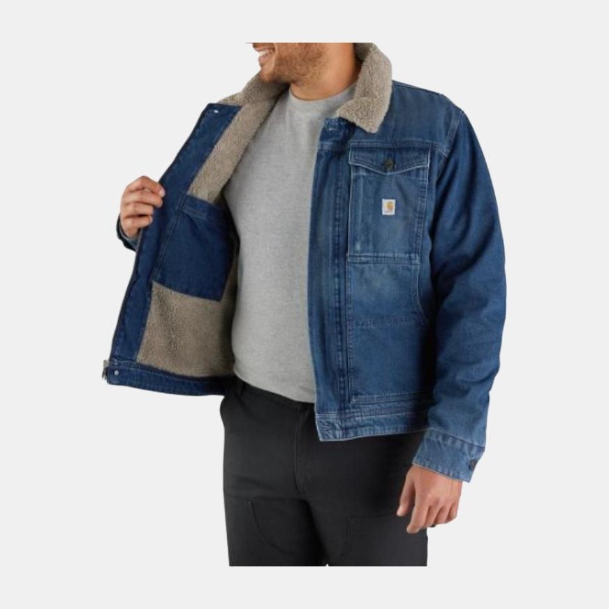 Carhartt 105478 Denim Sherpa-Lined Jacket
