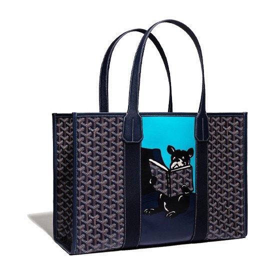 GOYARD Villette Tote Bag Navy Blue