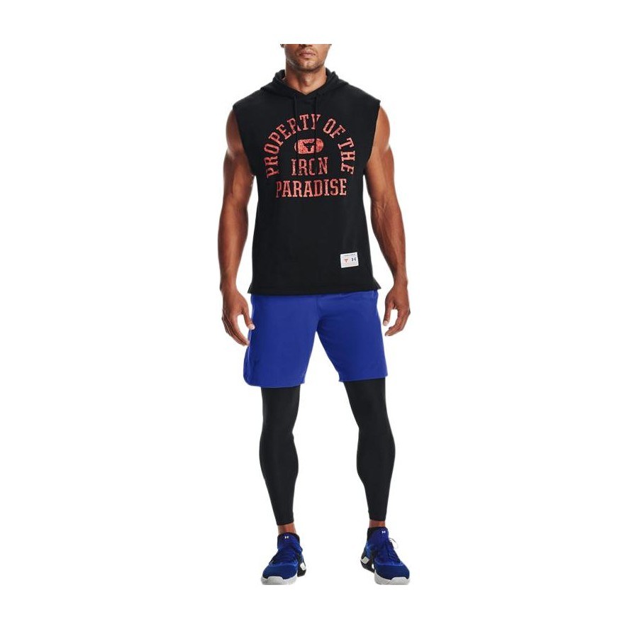 Under Armour Project Rock Sleeveless Hoodie Black
