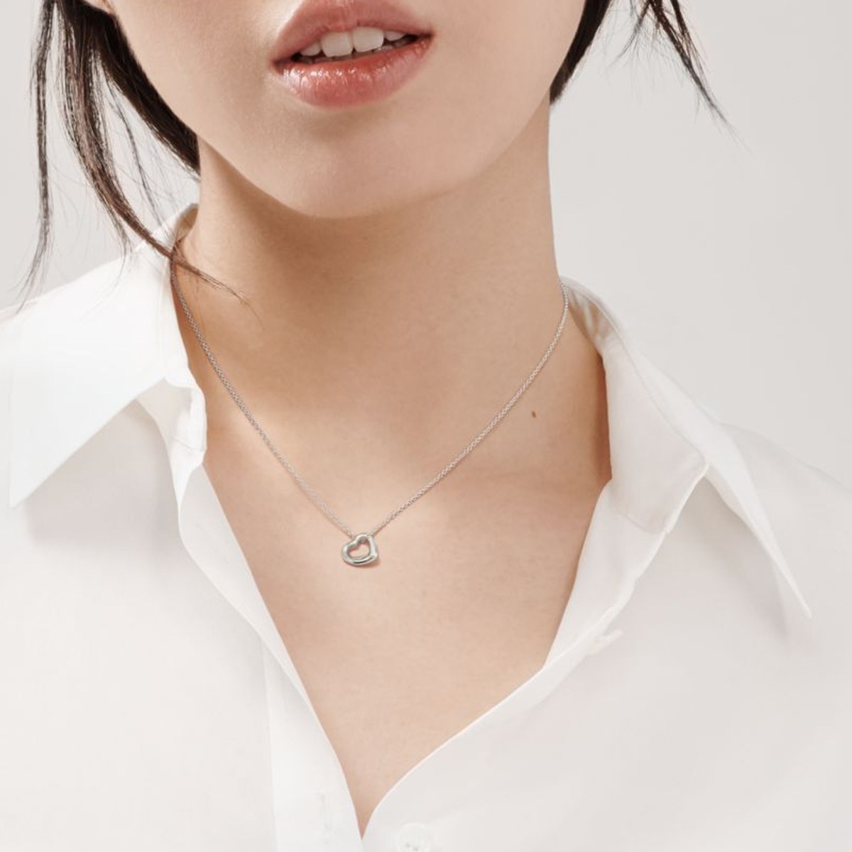 Tiffany & Co. Elsa Peretti Open Heart Necklace